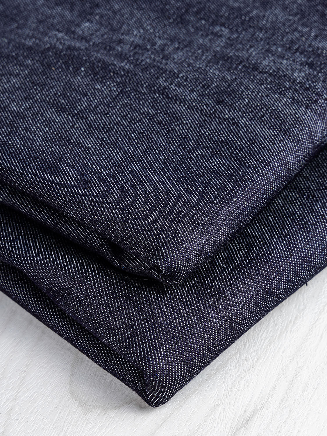 10oz Stretch Recycled Cotton Denim - Indigo Ink | Core Fabrics