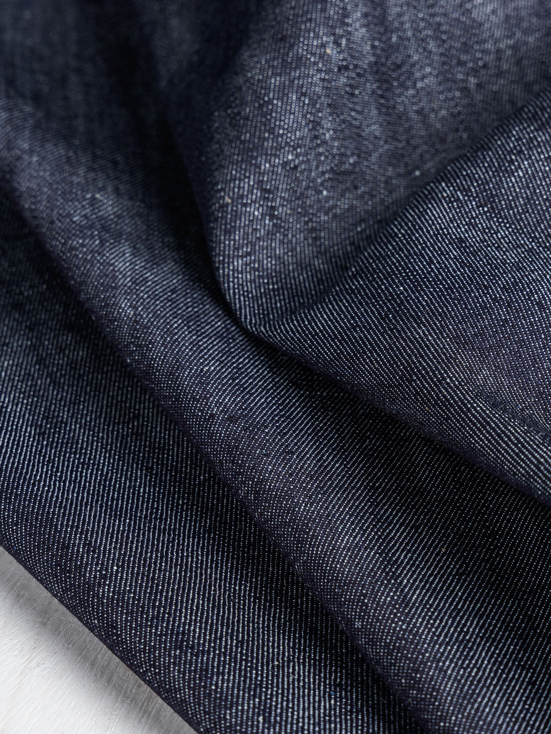 10oz Stretch Recycled Cotton Denim - Indigo Ink | Core Fabrics