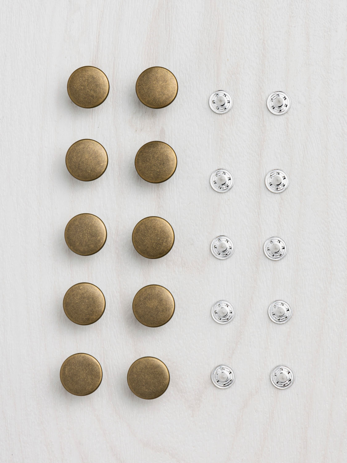 Jeans Buttons (17mm) - Set of 2  Jeans button, Solid metal, Stud