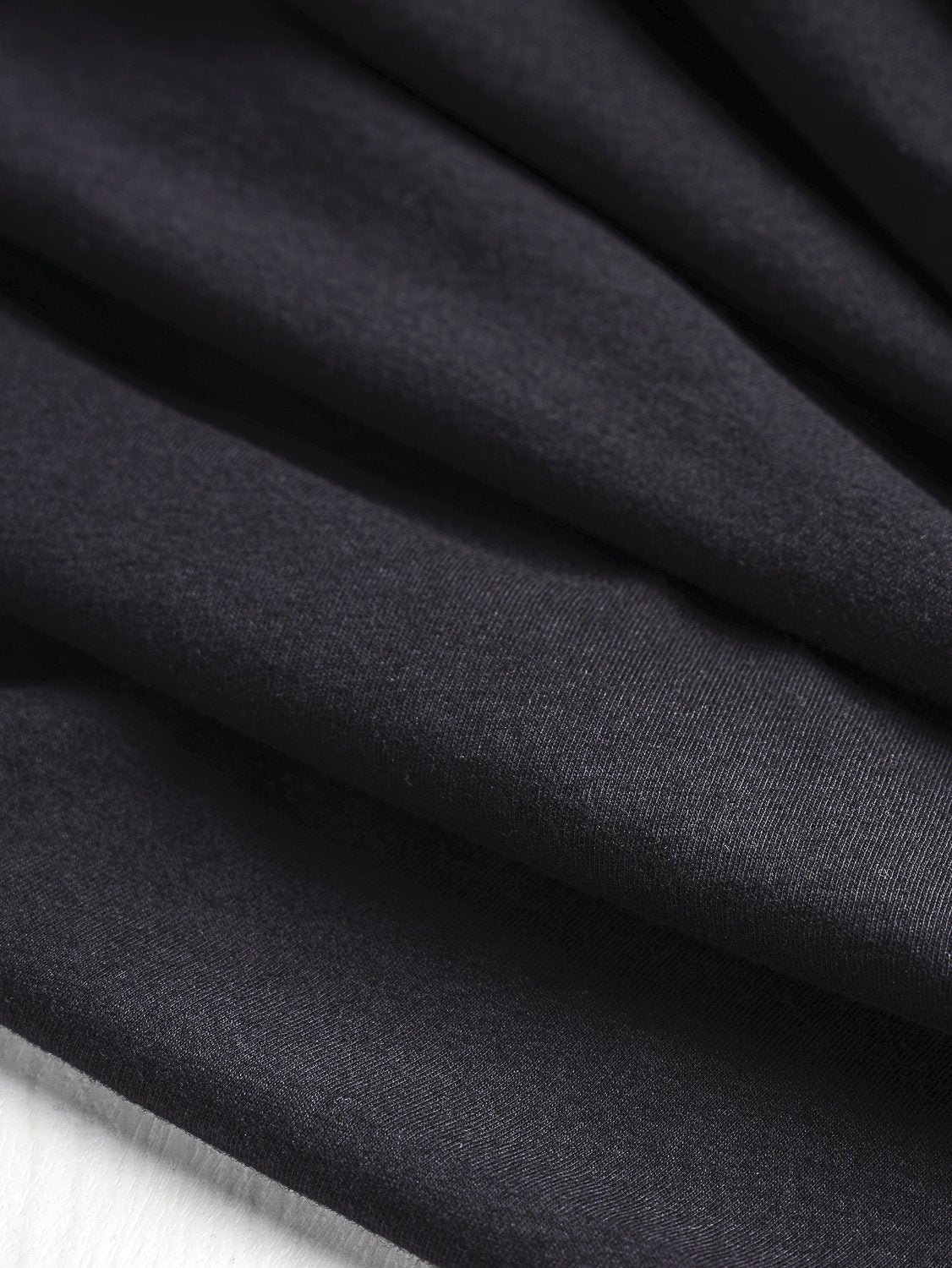 Super Soft Dark Heather Grey Poly Jersey Knit Fabric