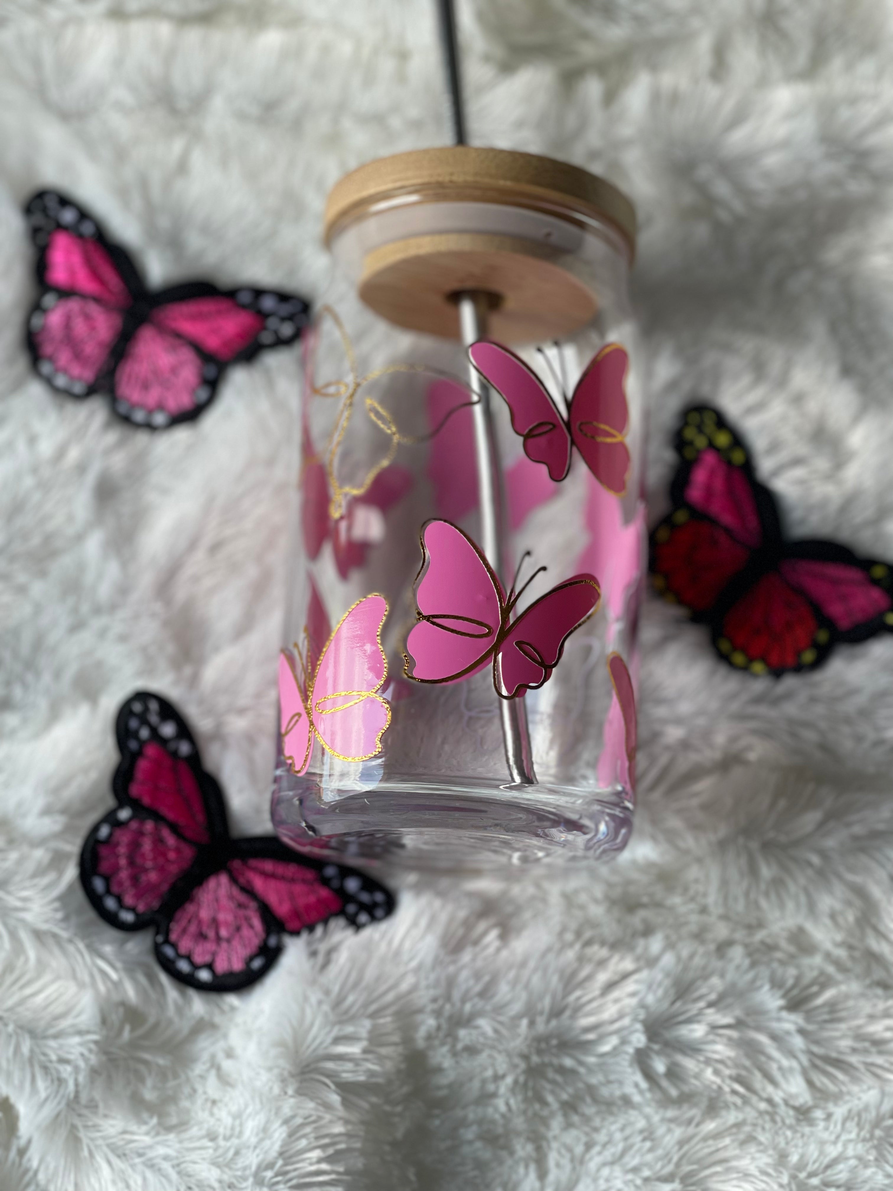 Butterflies Glass