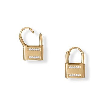 padlock earrings