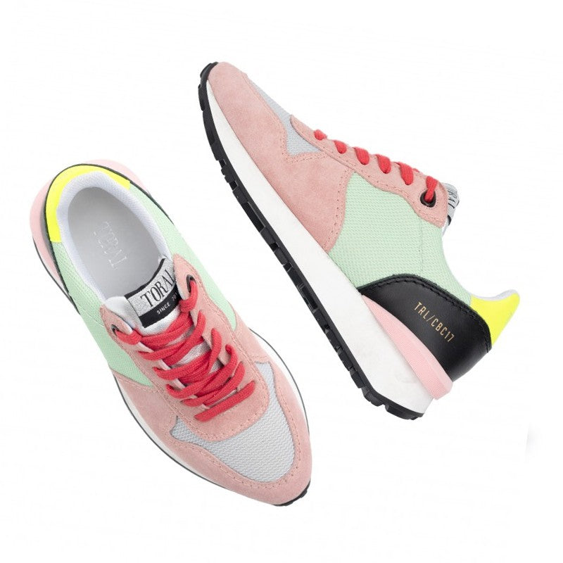 TORAL MULTICOLORED RUNNER-STYLE SUEDE SNEAKERS (6942868406412)
