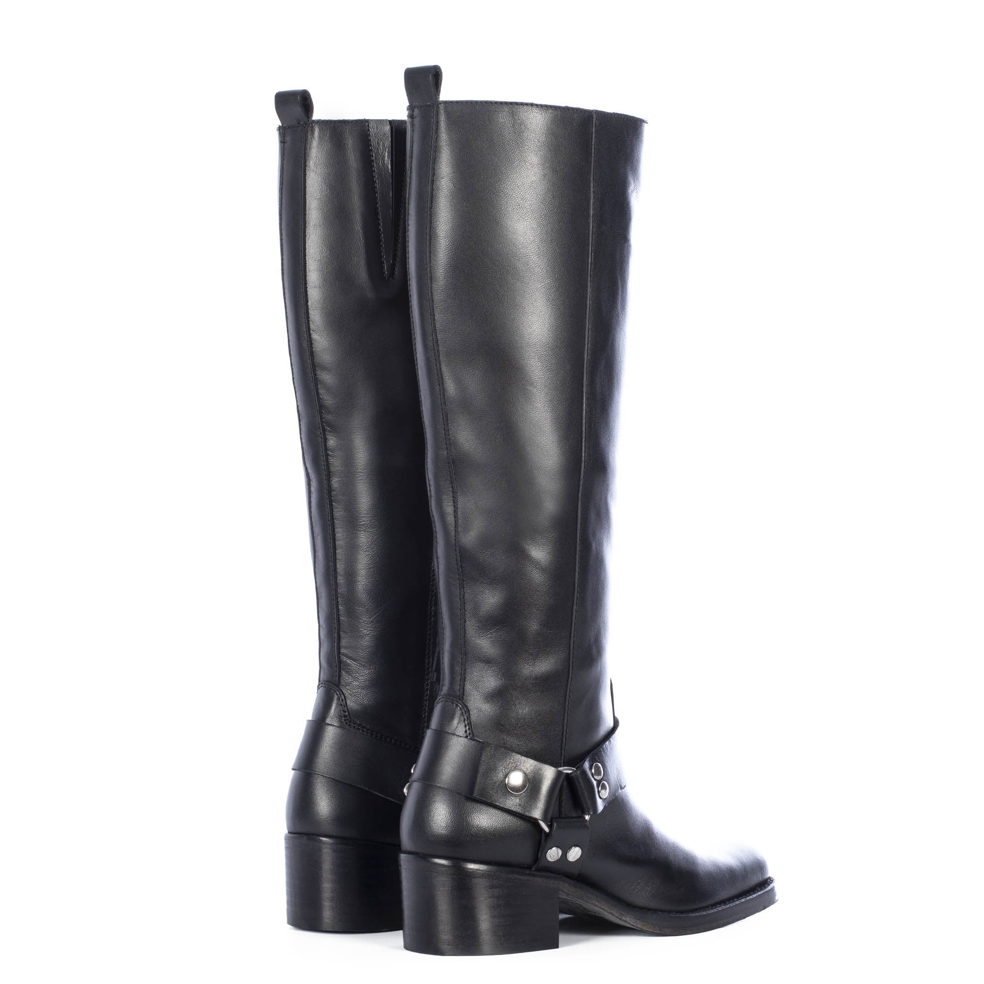 knee high biker boots uk