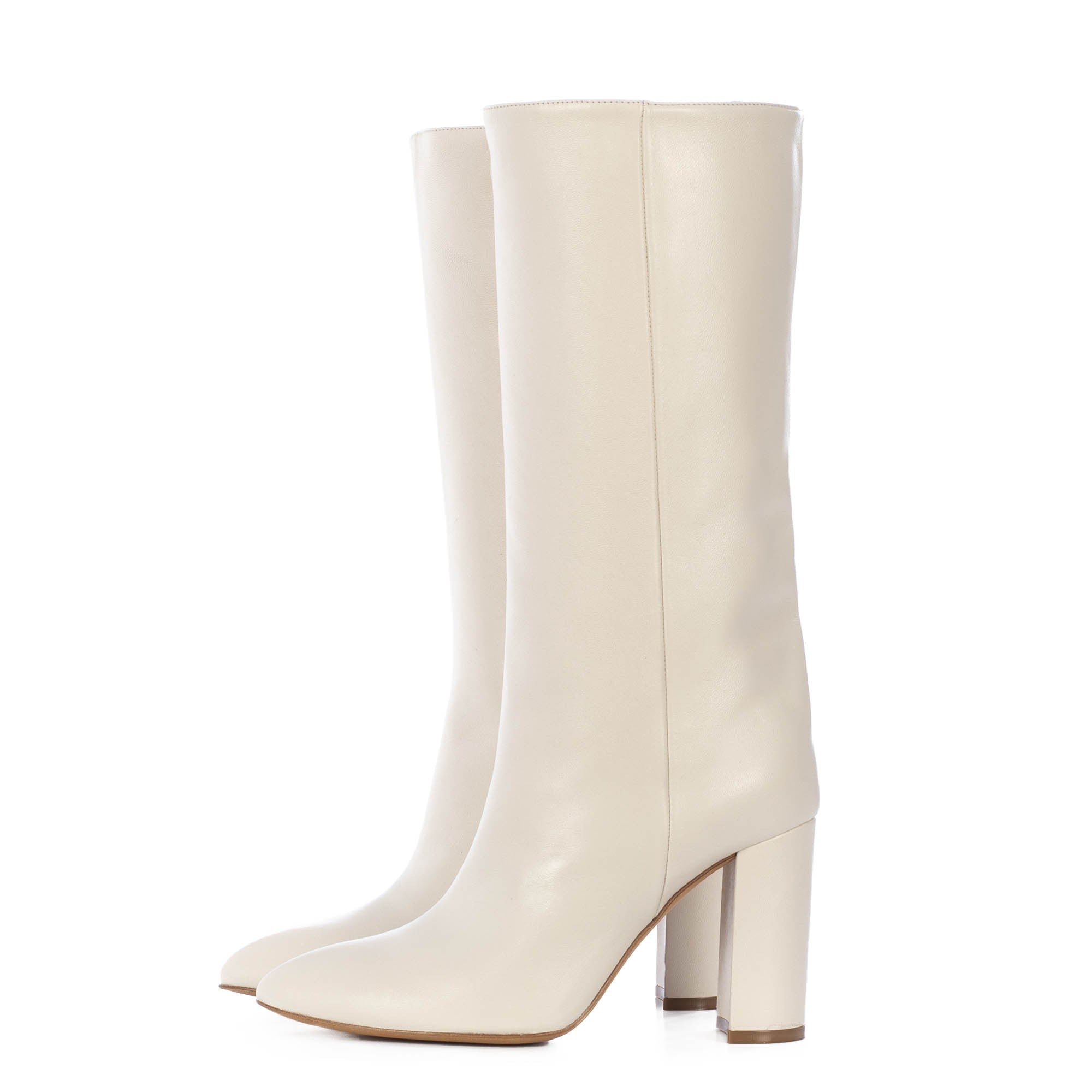 zara tall white boots