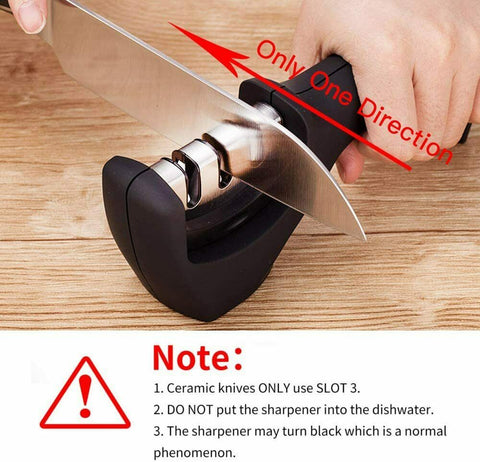 ceramic knife sharpener note