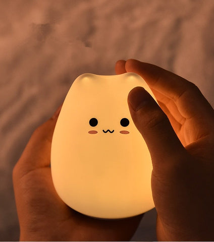 cat shape touch sensor LED night light