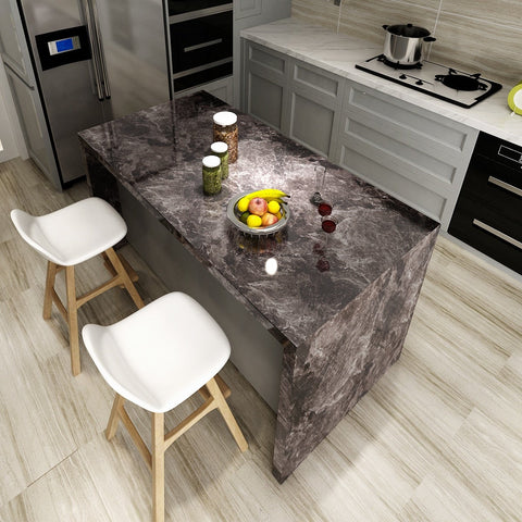 black marble stone countertop cover