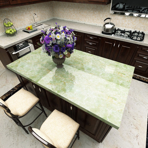 green marble stone table top cover