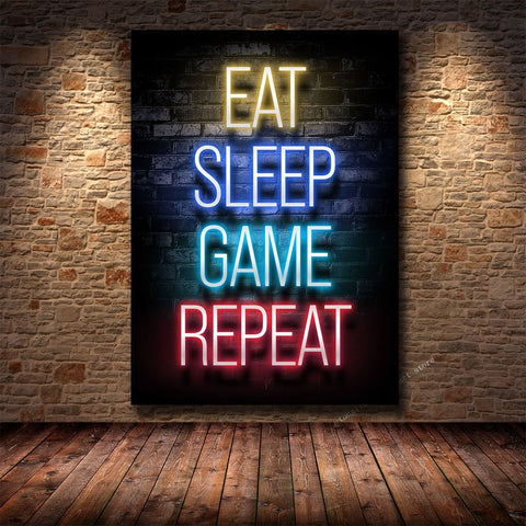 gaming wall art poster decor