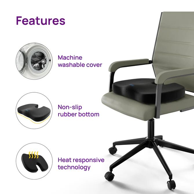 Coccyx Seat Cushion Lower Back Support – DEBIK