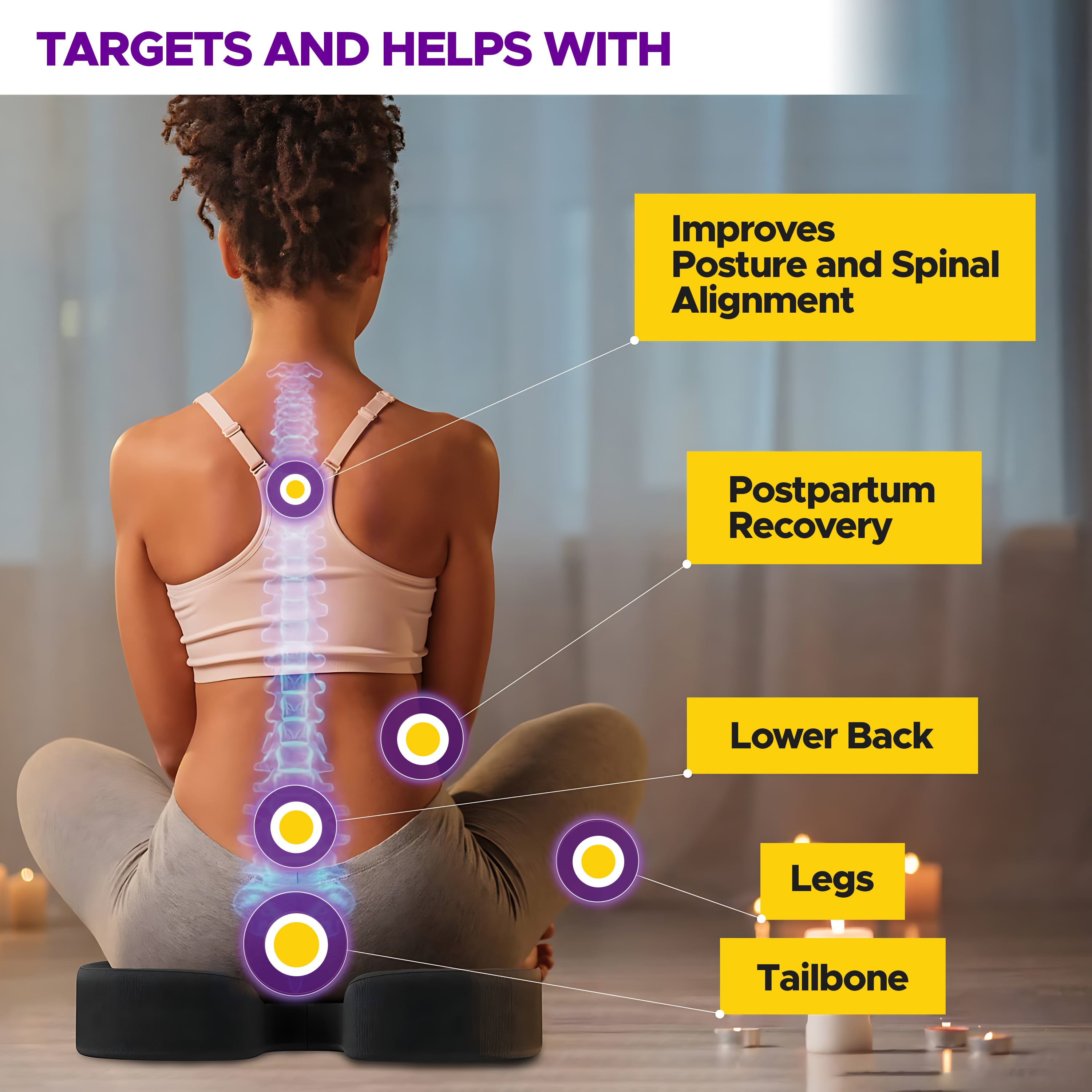 Seat Cushion for Back Pain Relief – Blowcy