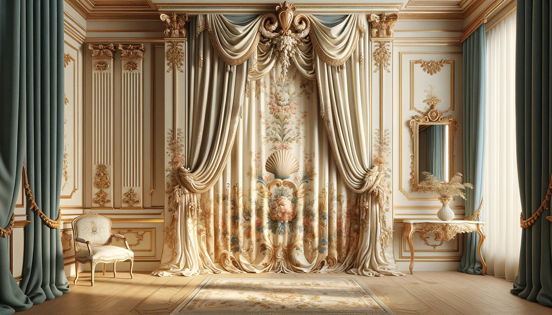 rideau baroque