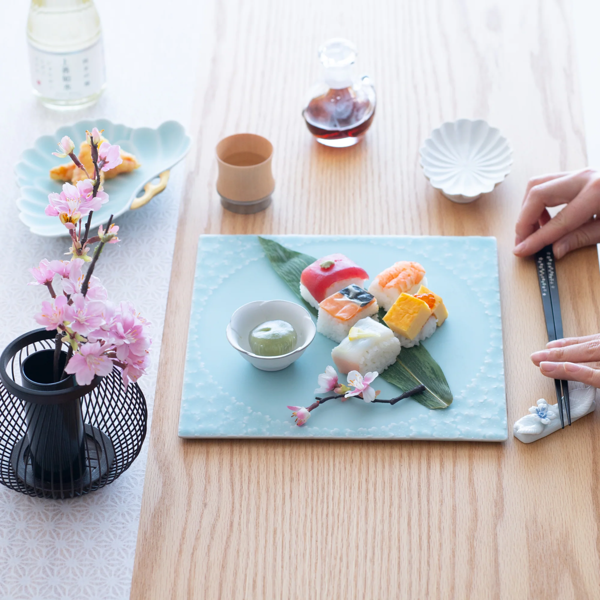 Table Setting #112 Sushi in the Springtime 