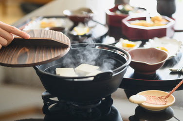Table Setting #188 Savor Yudofu in Traditional Nambu Ironware Pot