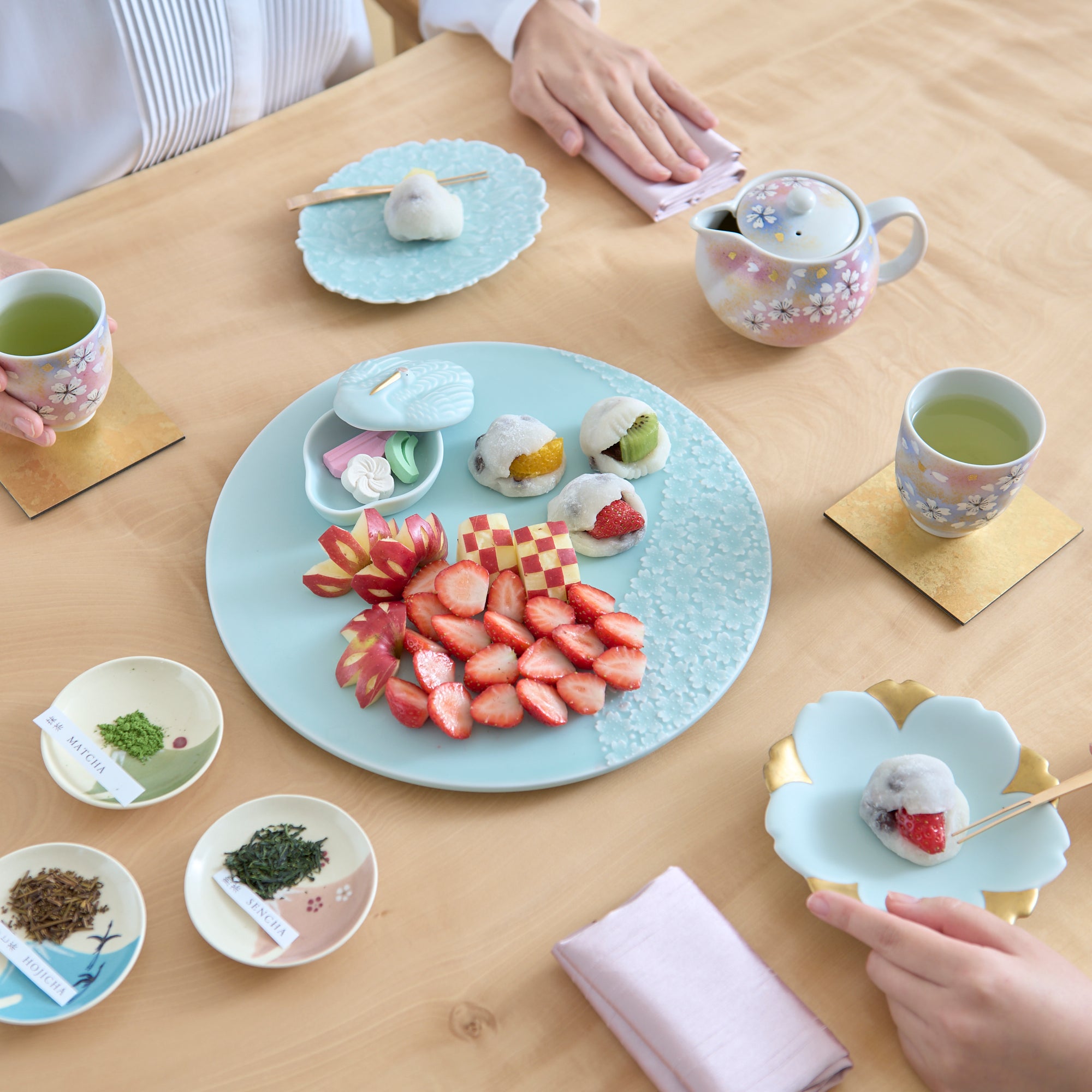 Table Setting #186 Tea Tasting in a Soft Spring Atmosphere