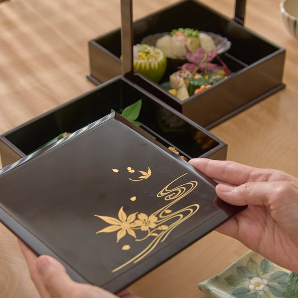 Hibino Modern Shokado Bento Box Set LL, MUSUBI KILN