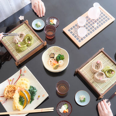 Table Setting #185 Springtime Noodles: A Soba Tray of Joy