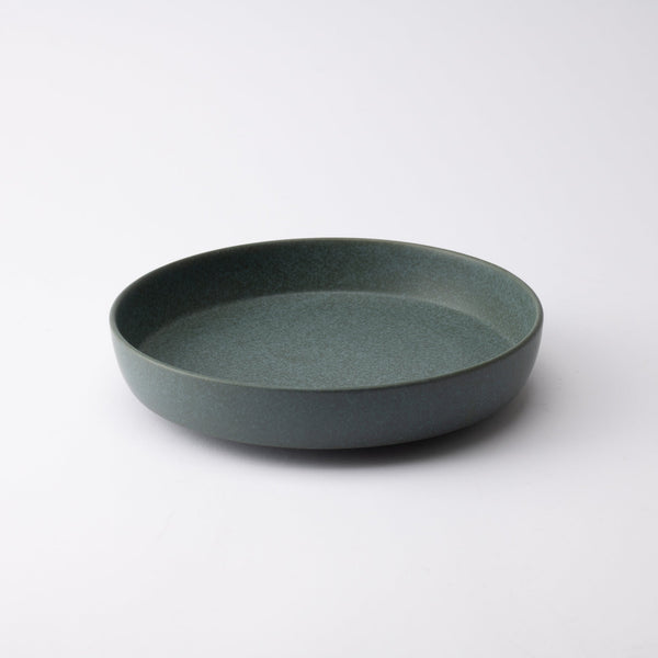 Japanese Tableware and Dinnerware Mino Deep Ware Japanese MUSUBI 10.1in Handmade | Jade KILN | MERU Plate