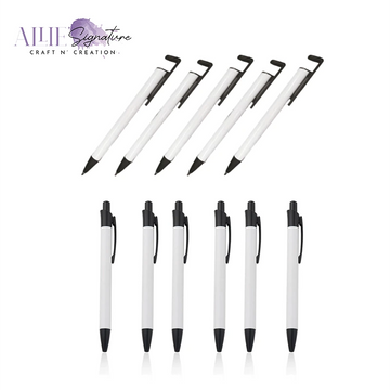 Bangcool Sublimation Pens Blank, 10 Pcs Heat Transfer Ballpoint Pens DIY  with 10 Pcs Shrink Wraps