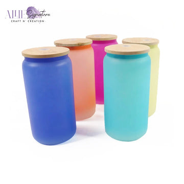 Buy China Wholesale Decorative 16oz Spring Frosted Matte Ombre Colored  Glass Candle Jar Mason Jar For Daily Use & Glass Candle Jar $0.6