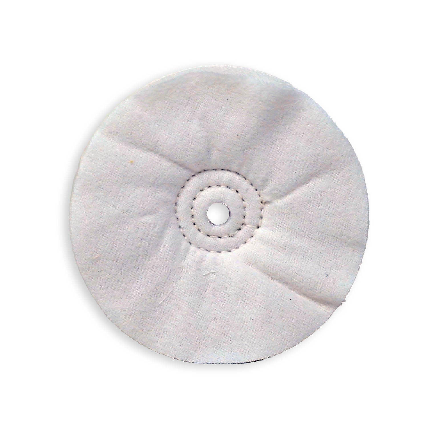 4 Shank Mounted Cotton Buffing Wheel 50-Ply - Zephyr Polishes