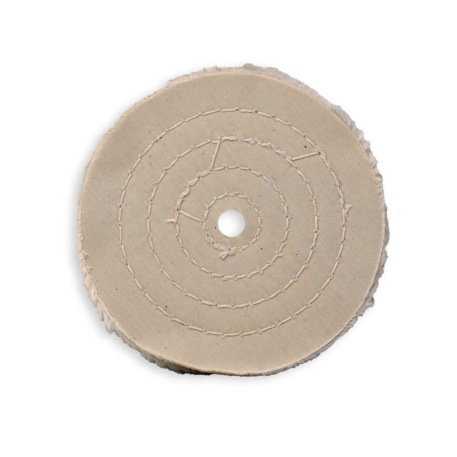 6 Inch Cotton Spiral Sewn Buffing Wheels - Red Label Abrasives