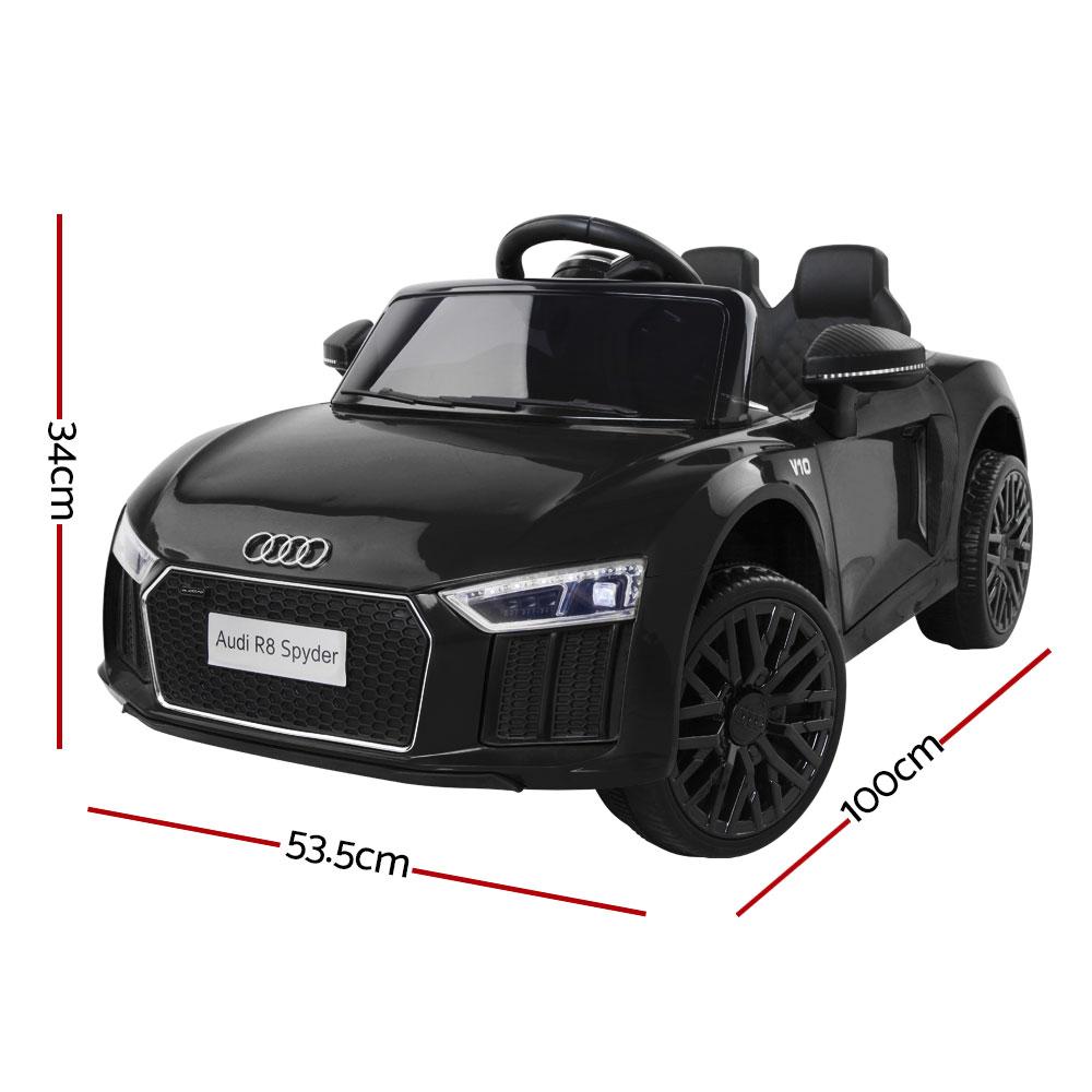 black audi ride on car