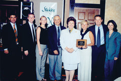 The Audi family present awards at the 2000 Dealer Weekend