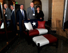 “Mattress Mack” McIngvale receives a custom Texas-themed chair in honor of his Humanitarian Award