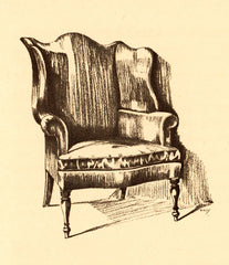 Early Leopold Stickley wing chair