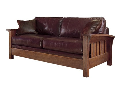 wood frame sofa