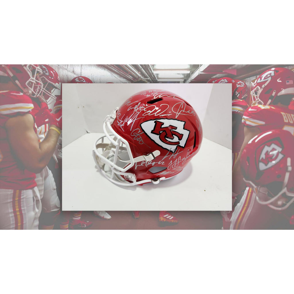 Marquez Valdes-Scantling Signed KC Chiefs Mini Helmet Official