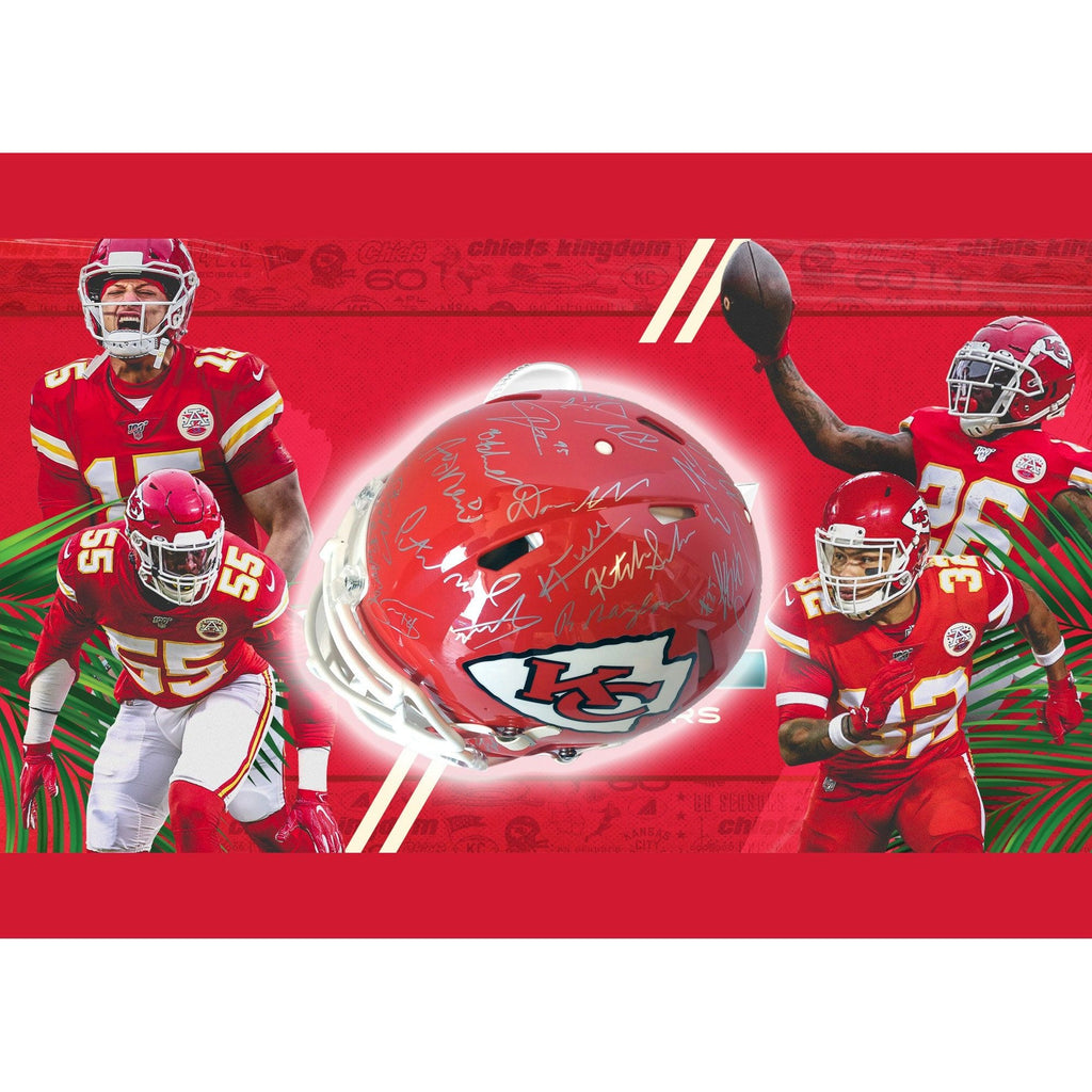 Patrick Mahomes Andy Reid Travis Kelce 2022-23 Kansas City Chiefs auth –  Awesome Artifacts