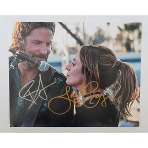 A Star is Born Bradley Cooper and Lady Gaga 8 by 10 signed photo with proof