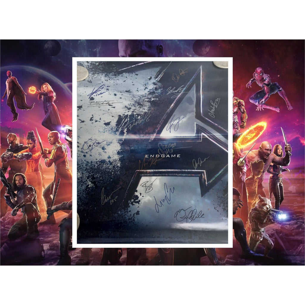  HWC Trading A3 FR Avengers Infinity War Endgame Movie Poster  Robert Downey Jr Chris Evans Chris Hemsworth Signed Gift FRAMED A3 Printed  Autograph Film Gifts Print Photo Picture Display: Posters 