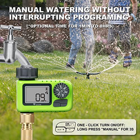 Worth Garden Digital Watering Timer Outdoor Sprinkler Timer