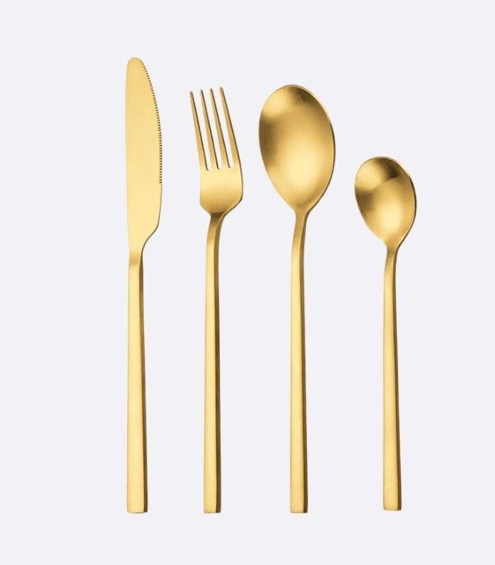 24 Pcs Cutlery Set Boston Contemporary 18/10 Stainless Steel Set for 6