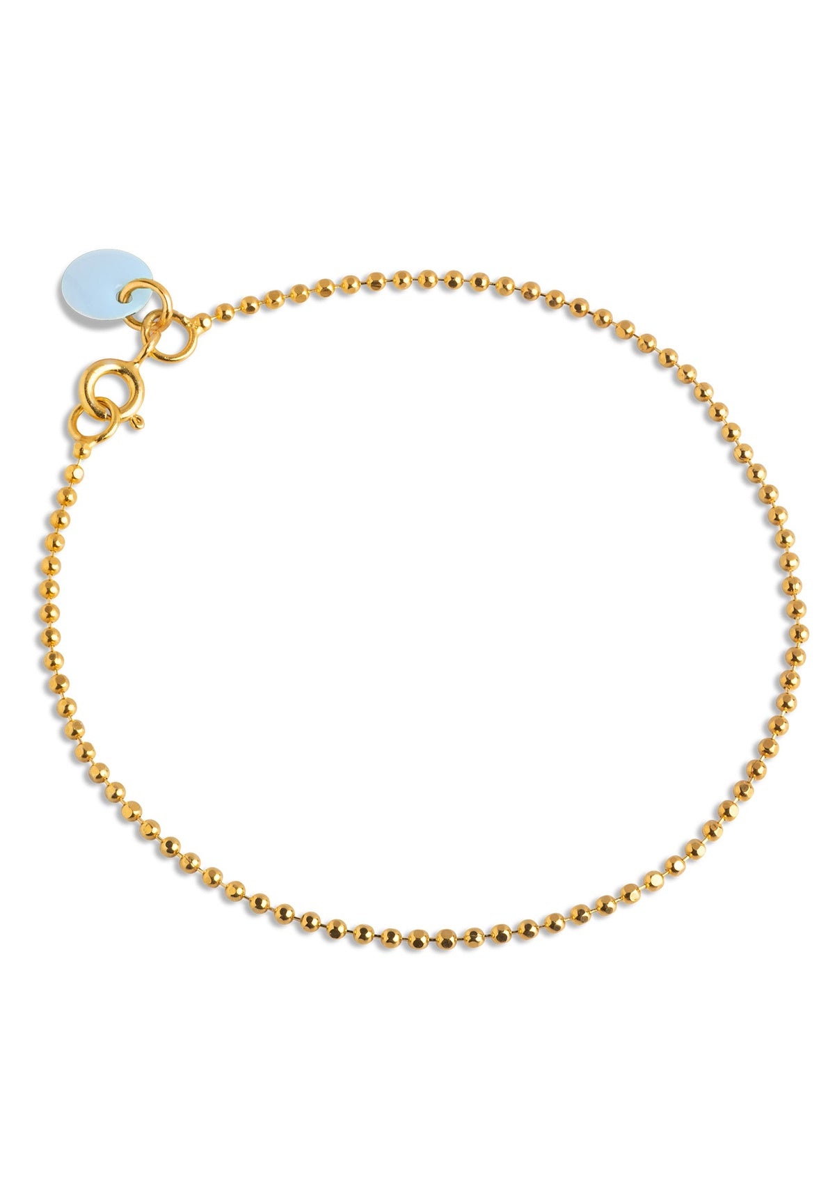 Enamel Copenhagen Ball Chain Bracelet Icy Blue – Glebe Fashion