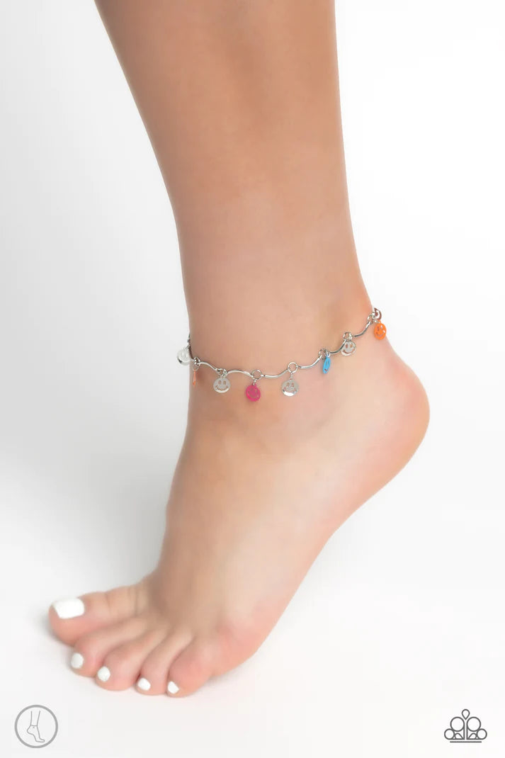 Smiley Sensation - Multi Anklet C030
