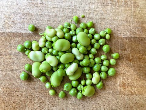 peas harvest sprout vegetables