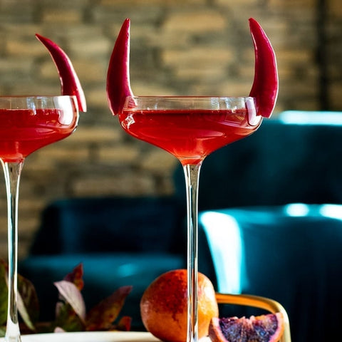 Unique Coupe Glasses | Set of 4 | 8 oz | Hand-Blown Crystal Round Martini Glasses | Art Deco Cocktail Glasses Set for Pisco Sour, Champagne | Vintage