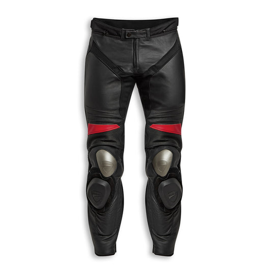 Pando moto Katana Slim Leather Pants Black