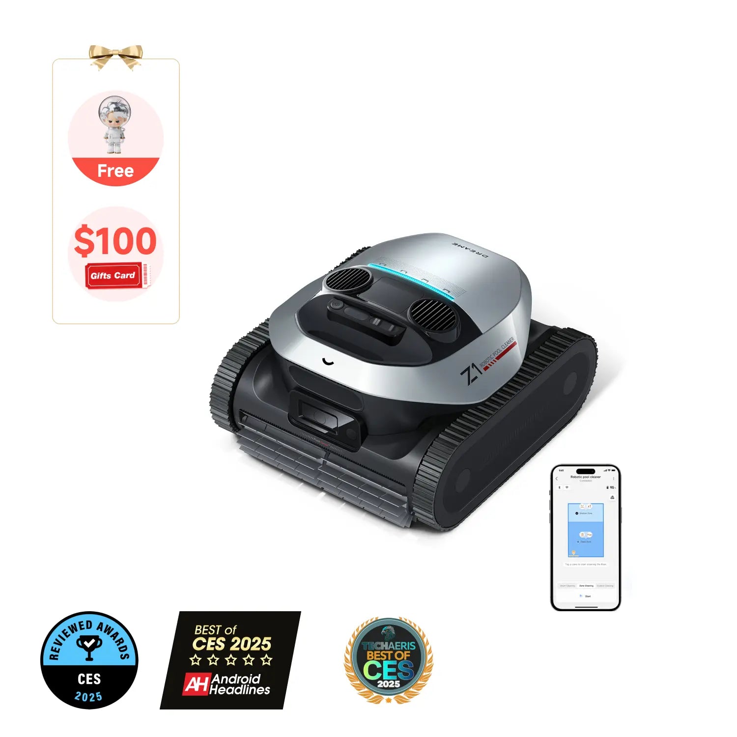 Product image for Dream Z1 Robotic Pool Cleaner- Weekly Flash Sale