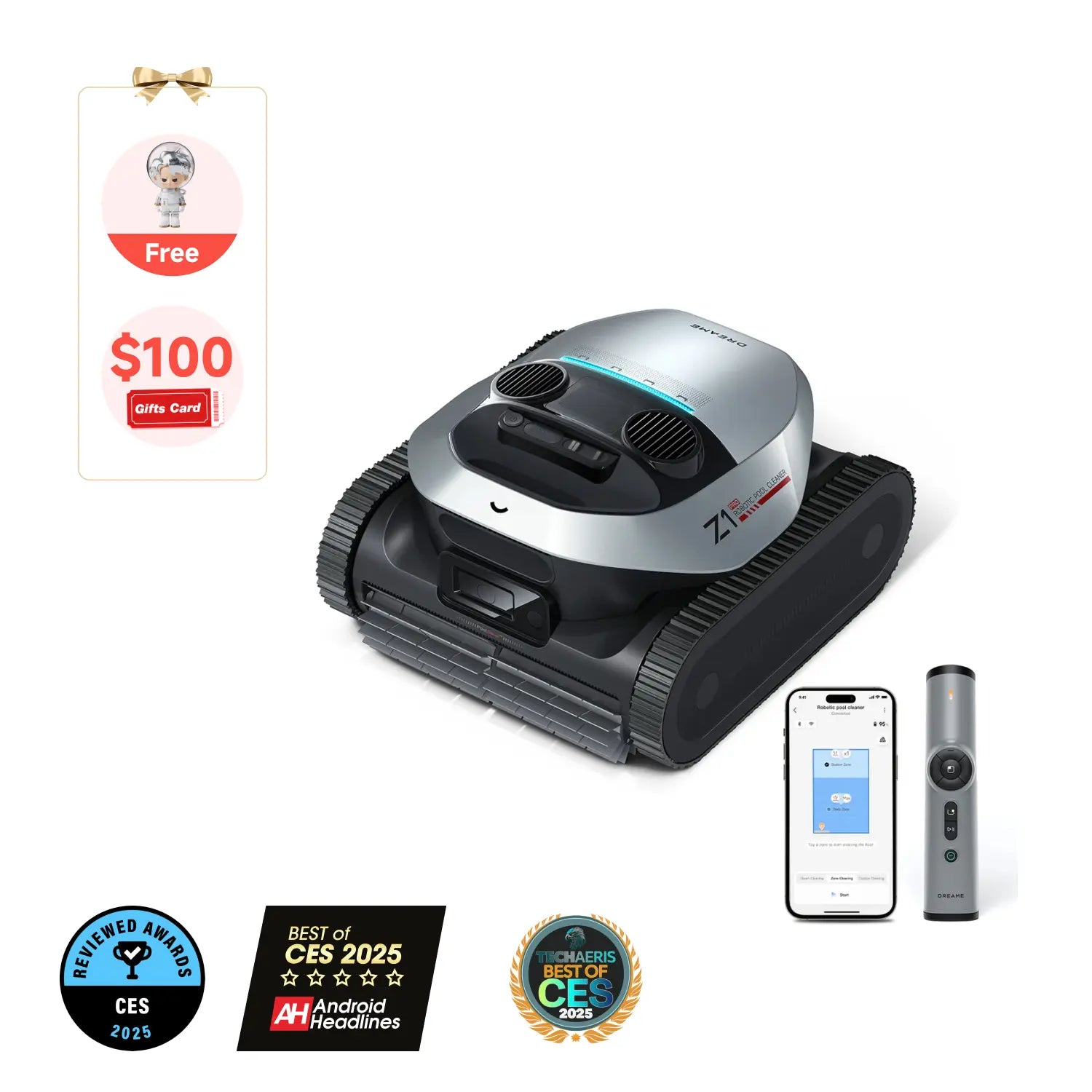 Product image for Dream Z1 Pro Robotic Pool Cleaner- Weekly Flash Sale
