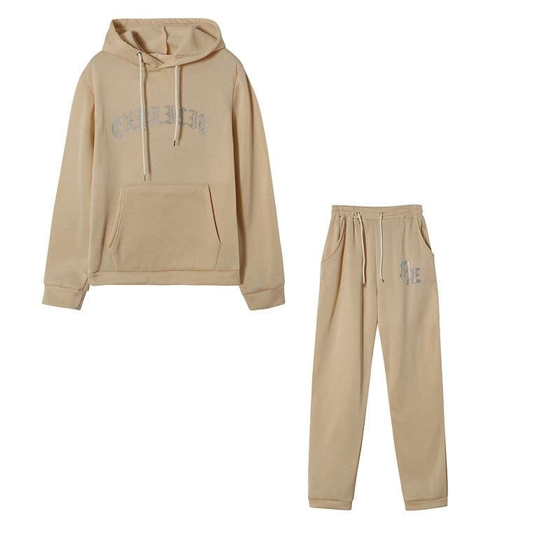 Fashion Sports And Leisure Hooded Heat - Two-Piece Suit.