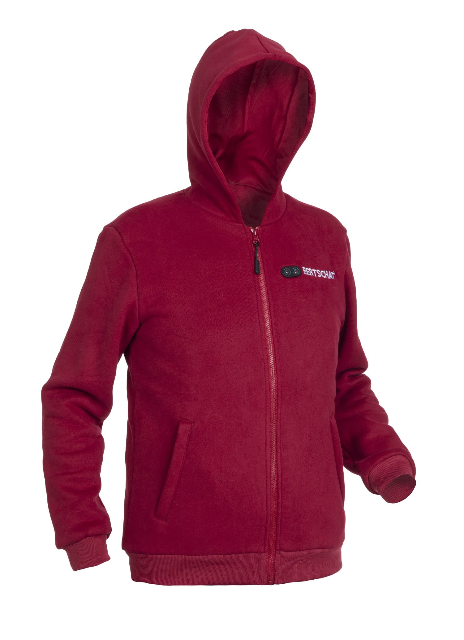 Beheizter Hoodie - Herren | Dual Heating - Burgund 12