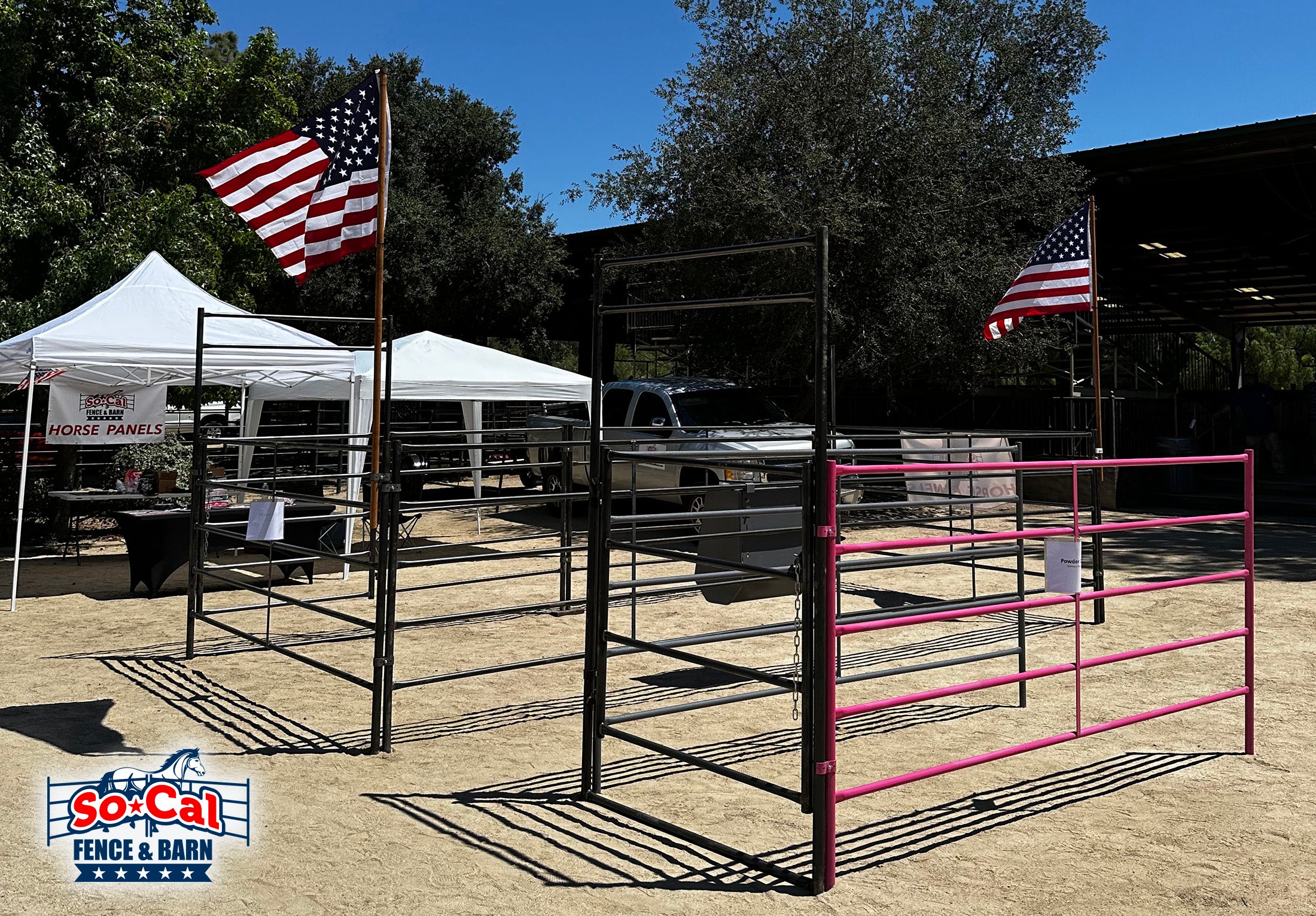 socal fence and barn vendor booth