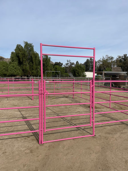 pink horse stall
