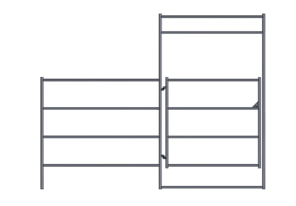 10ft panel gate combo 4-rail